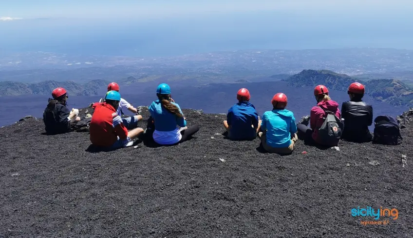 Trekking invernale sull'Etna